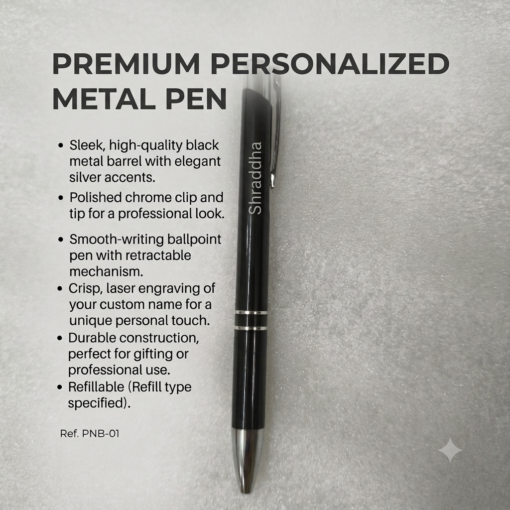 Personalised Metal Pen | With Your Name Engraved |
