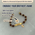 Elegant Rudraksha Name Rakhi