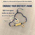 Personalised name-engraved Rakhi