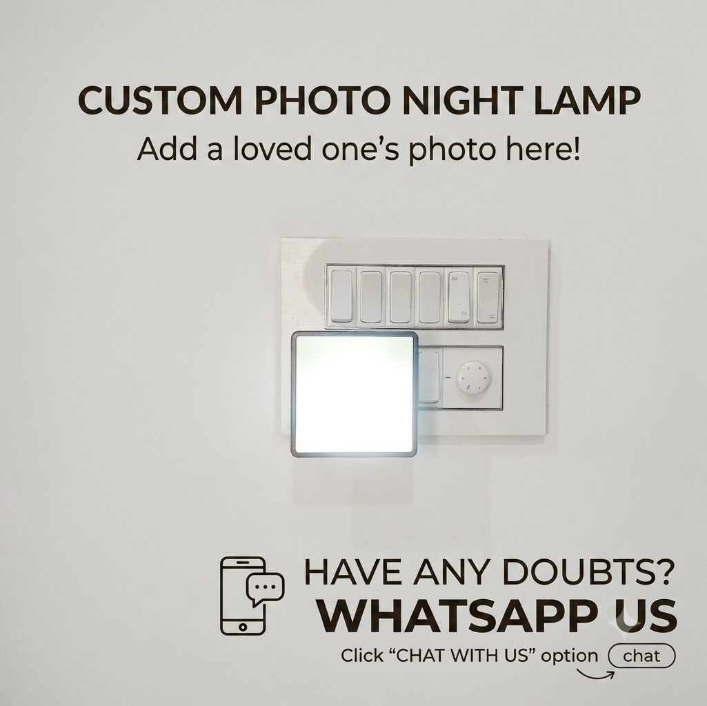 Personalized Photo Night Lamp – Customized LED Plug-in Gift for Loved Ones